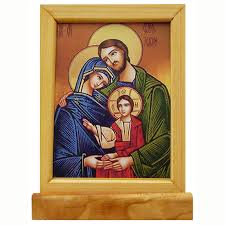 Holy Family Contemporary Icon Plaque In