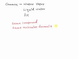 Water Vapor Liquid Water