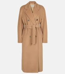 Madame Wool And Cashmere Coat In Brown