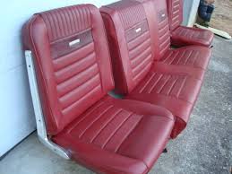 1965 1966 Mustang Pony Seats Red Coupe
