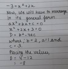 Discriminant For The Quadratic Equation