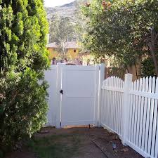 White Vinyl Privacy Fence Gate Kit