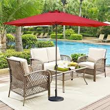 Patio Umbrella With Solar Lights Led