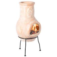 Vintiquewise Outdoor Clay Chiminea Sun