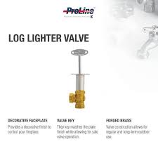 Proline Log Lighter Gas Valve Kit