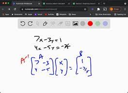 Solved Solve Each Matrix Equation Or