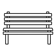 Wood Bench Icon Outline Wood Bench