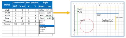 Floor Plan Excel Template Simple