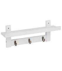 Wall Coat Rack White 48 5x12x18cm