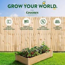 Greenes Fence 2 X 4 X 10 5 Cedar Raised Garden Bed