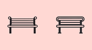 Park Bench Graphics Set Realistic And
