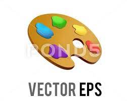Vector Artist Palette Icon Used When