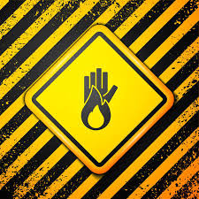 Yellow Background Fire Prohibition
