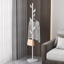 6 Hook Freestanding Metal Coat Rack