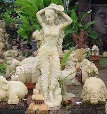 Woman From India Outdoor Statues