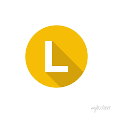 Alphabet Text Symbol Flat Icon L