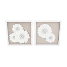 Allen Roth 3d Paper Fls White