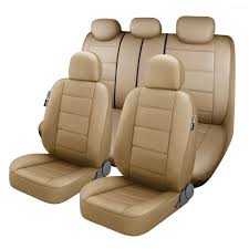 Noblauto Beige Seat Covers Set