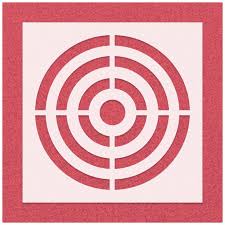 Bullseye Stencil Bullseye Target