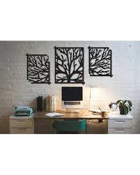 Tree Design 3 Pieces Decorative Metal