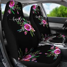 Monogrammed Car Seat Covers Bright