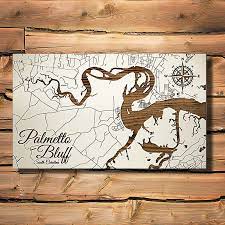 Burnt Laser Cut Wall Map