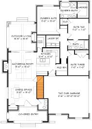One Story Transitional House Plan Under