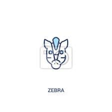 Zebra Concept 2 Colored Icon Simple