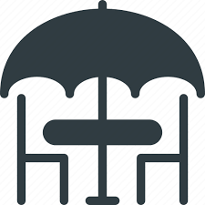 Outdoor Restaurant Table Icon