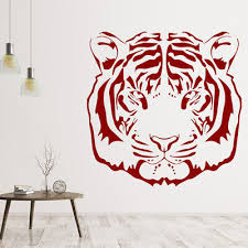 Tiger Head Big Cats Wall Sticker Ws