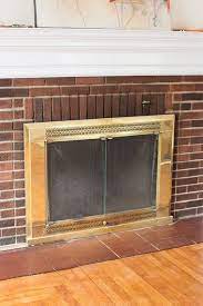 Spray Paint A Brass Fireplace Insert