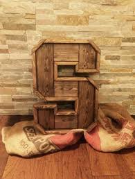 Large Wood Letters 3d Rustic Chunky