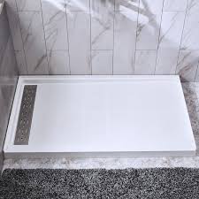 Single Threshold Left Drain Shower Pan