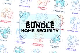 Security Concept Icons Bundle Graphic