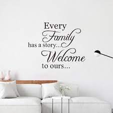 Solid Wall Sticker Letters Family