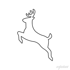 Deer Icon Isolated On White Background