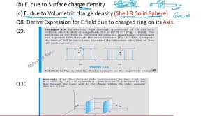 B E Due To Surface Charge Density C