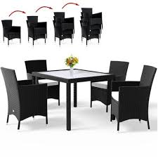 Deuba Poly Rattan Garden Dining Table