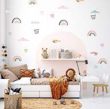 Cute Rainbow Wall Stickers Boho Nursery
