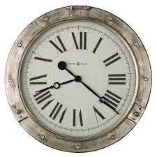 Howard Miller Chesney Black Wall Clock