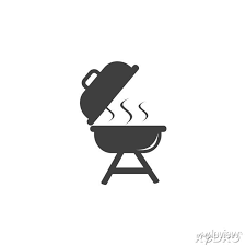 Outdoor Barbecue Grill Icon Template