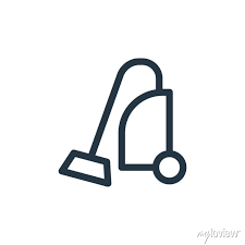 Vacuum Cleaner Vector Icon Isolated On