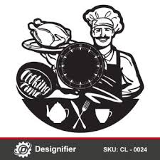 Cooking Time Wall Clock Dxf Cl 0024