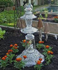 Garden Totem Glassware Garden Art