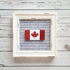 Canadian Flag Letter Board Icon Canada