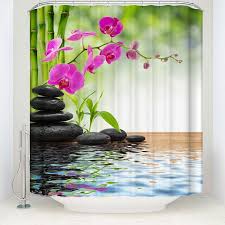 Fabric Shower Curtain Spa Decor By