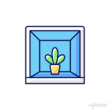 Garden Windows Rgb Color Icon Outward