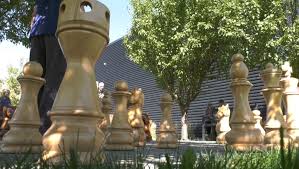 Outdoor Chess Game