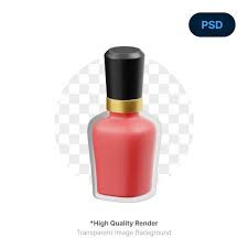 Premium Psd Nail Polish 3d Icon