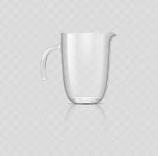 Glass Jug 3d Realistic Icon Empty